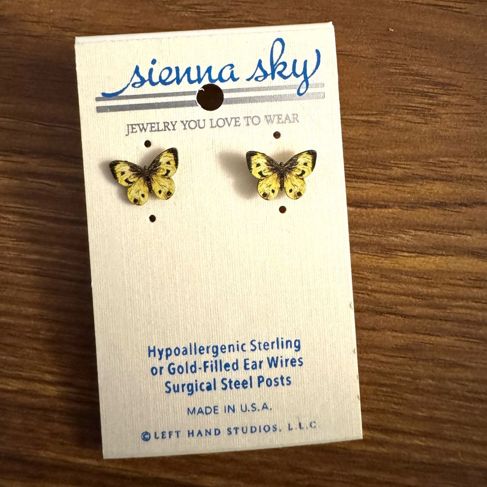 Sienna Sky butterfly earrings